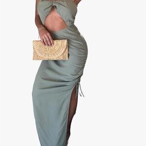 Elegant Green Maxi Dress